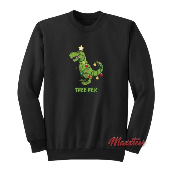 Tree Rex Dinosaur Christmas Sweatshirt