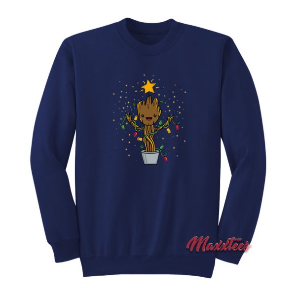 Baby Groot Tree Christmas Sweatshirt