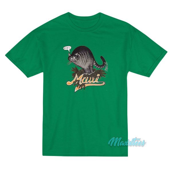 B Kliban Cat Maui Wowie Marijuana T-Shirt