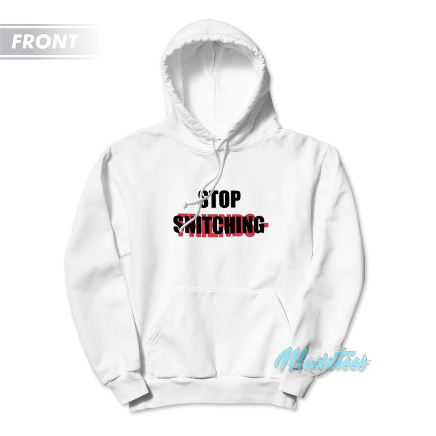 Vlone Stop Snitching No Cap Hoodie - Maxxtees.com