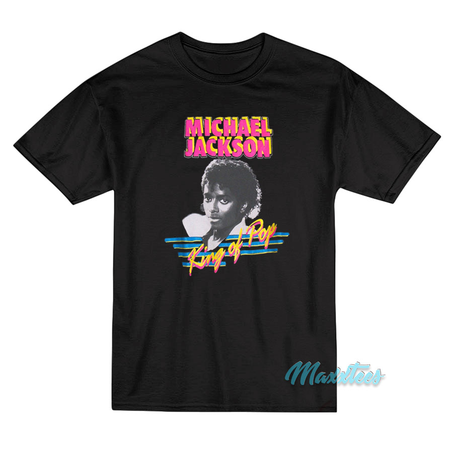 T-shirt MICHAEL JACKSON by Junk Food Black Graphic Tee Shirt - Tees.ca