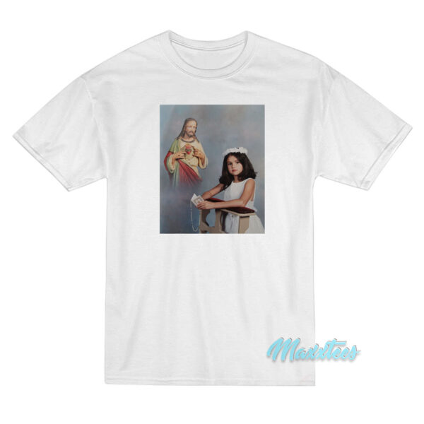 Baby Picture Of Selena Gomez First Communion T-Shirt