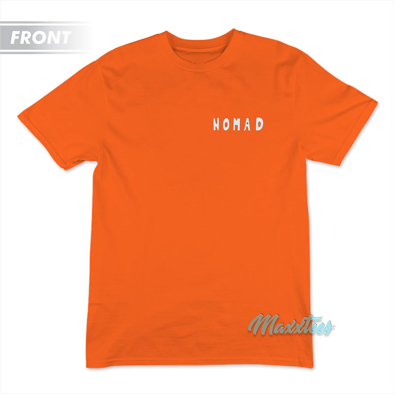 What is the brand worn by Park Jimin having nomad written on it