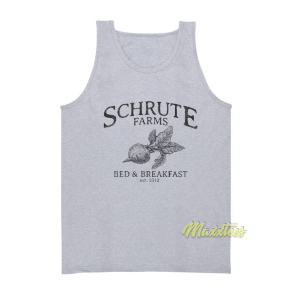 Schrute Farms Bed and Breakfast Est 1812 Tank Top