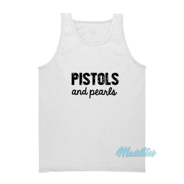 Pistols And Pearls Tank Top