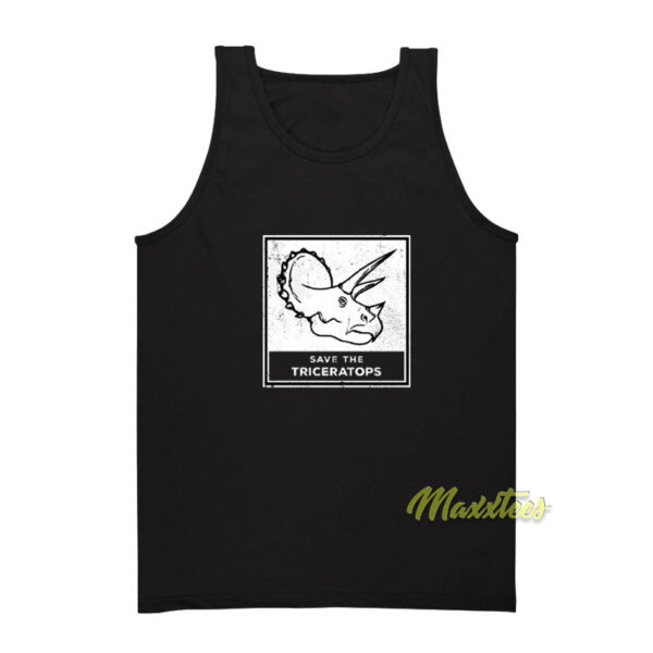 Save The Triceratops Tank Top
