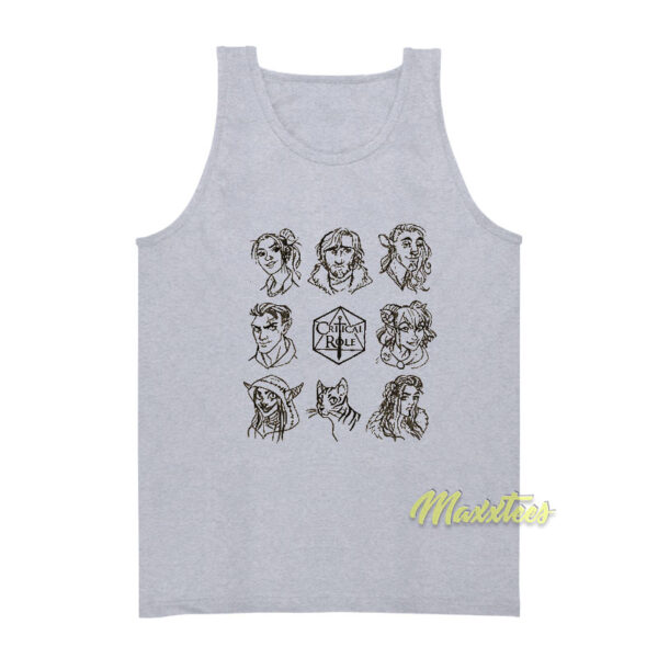 Critical Role The Mighty Nein Character Tank Top