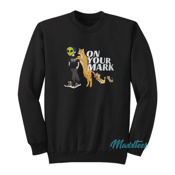 Alien And Panther On Your Mark Sweatshirt