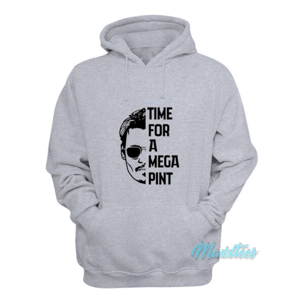 Time For Mega A Pint Johnny Depp Hoodie