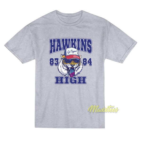 1983 84 Hawkins High School Tigers T-Shirt