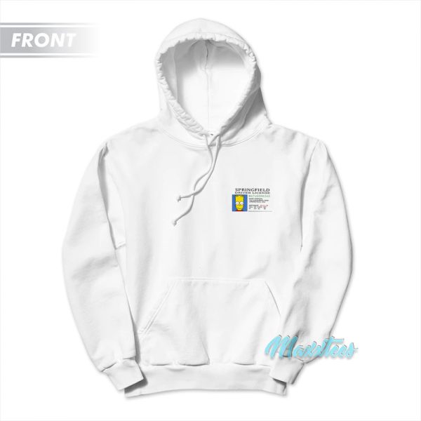 The Simpsons Bart On The Road Hoodie