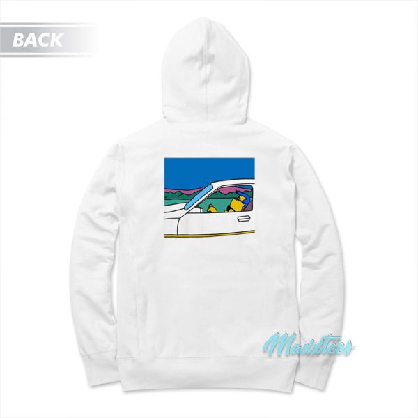 The Simpsons Bart On The Road Hoodie