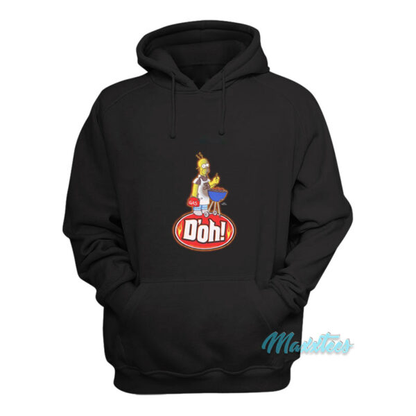 Homer Simpsons Kiss The Chef D'oh Hoodie
