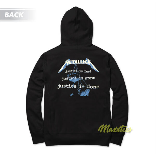 Metallica Alcoholica and Justice For All Hoodie