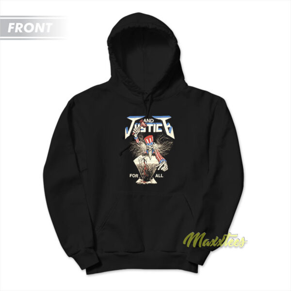 Metallica Alcoholica and Justice For All Hoodie
