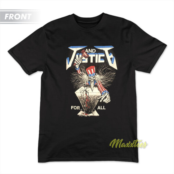 Metallica Alcoholica and Justice For All T-Shirt