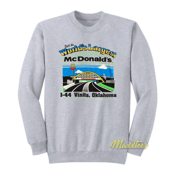 Vintage 90s Worlds Largest Mcdonald's Sweatshirt