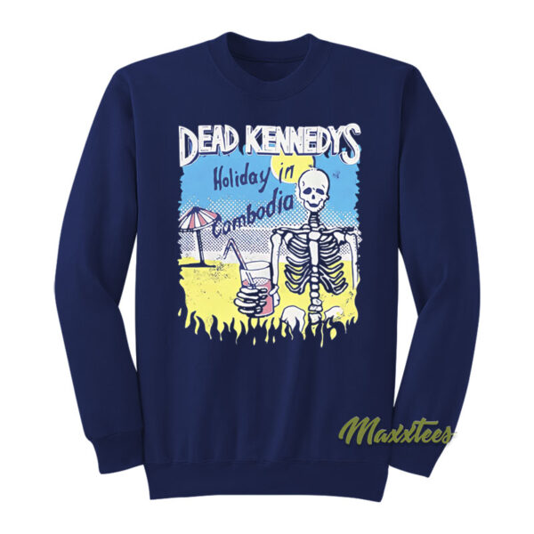 Dead Kennedys Holiday in Cambodian Skeleton Sweatshirt