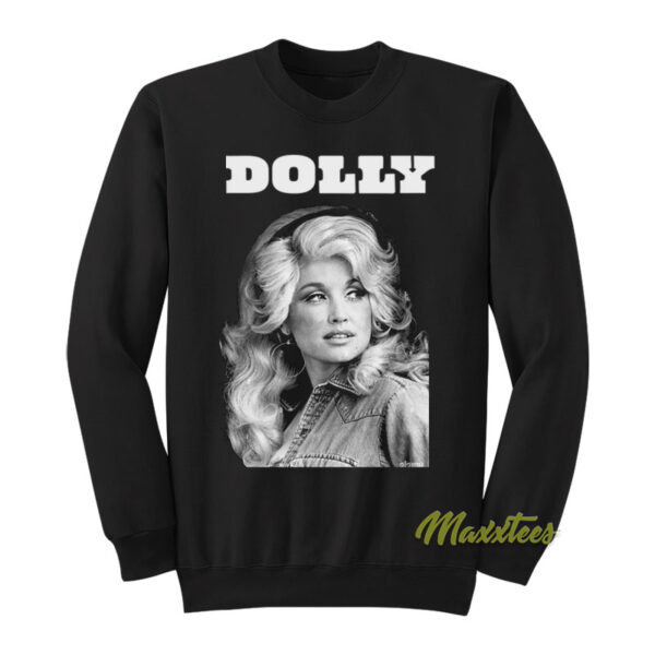 Dolly Parton Black and White Sweatshirt
