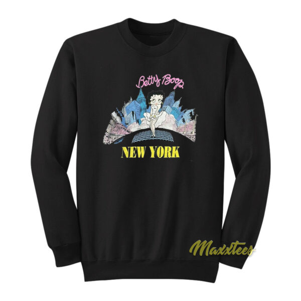 Betty Boop New York Travel Sweatshirt