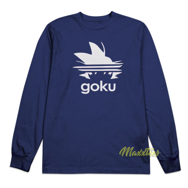 Goku Adidas Parody Anime Long Sleeve Shirt