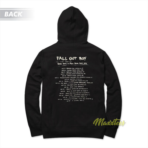 Vintage Fall Out Boy Tour 2013 Save Rock and Roll Hoodie