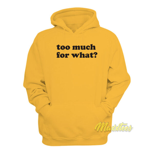 Too Much For What Hoodie
