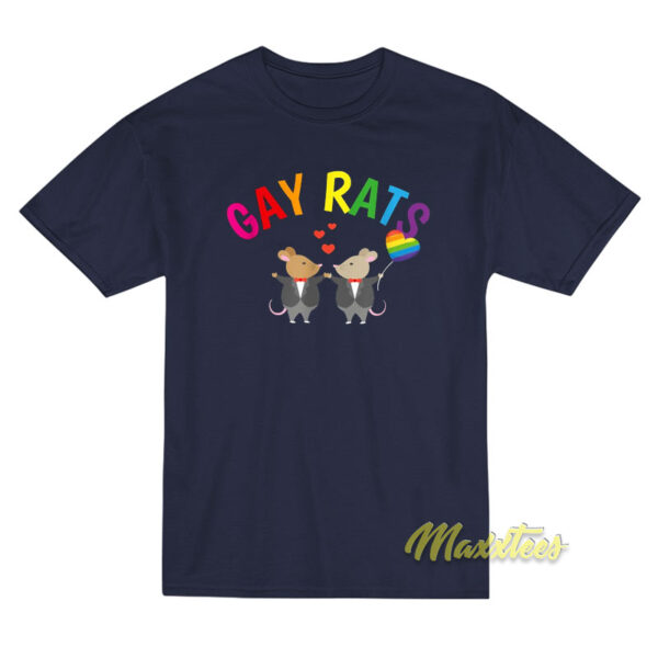 Gay Rats Wedding Pride Celebration T-Shirt