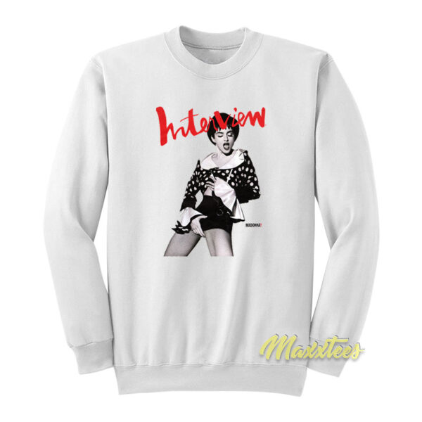Vintage Interview Magazine Madonna Sweatshirt