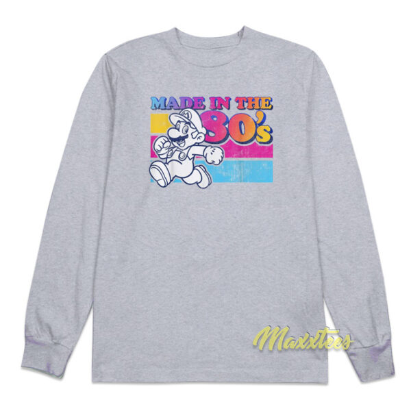 Made in The 80s Mario Long Sleeve Shirt