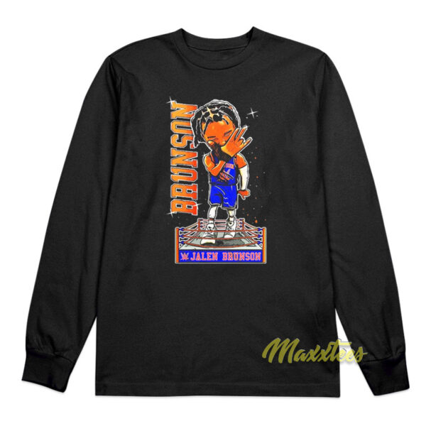 WWE x Jalen Brunson New York Knicks Long Sleeve Shirt